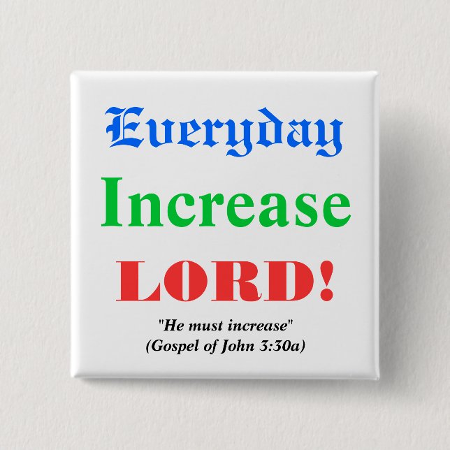 Badge Carré 5 Cm Prière pour des bénédictions (Devant)