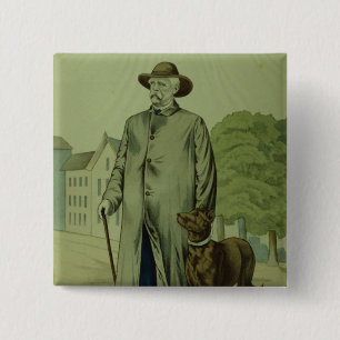 Badge Carré 5 Cm Prince Otto Von Bismarck dans Friedrichsruh