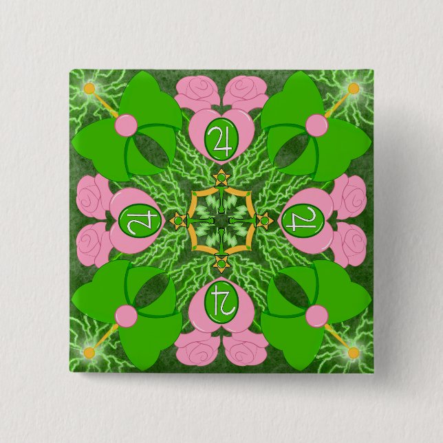 Badge Carré 5 Cm Princesse de Jupiter (Devant)