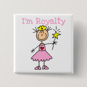 Badge Carré 5 Cm Princesse Royale