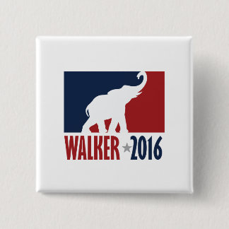 Badge Carré 5 Cm Pro conception de candidat de GOP du marcheur 2016