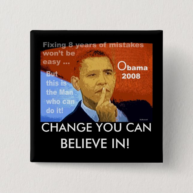 BADGE CARRÉ 5 CM PROBLÈMES DE FIXATION (Devant)