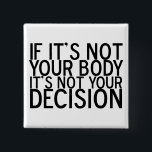 Badge Carré 5 Cm ProChoice<br><div class="desc">Pro-Choice. Les droits des femmes sont importants dans notre société. Le droit de choisir n'est pas quelque chose qui devrait jamais être enlevé.</div>