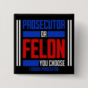 Badge Carré 5 Cm Procureur ou Felon