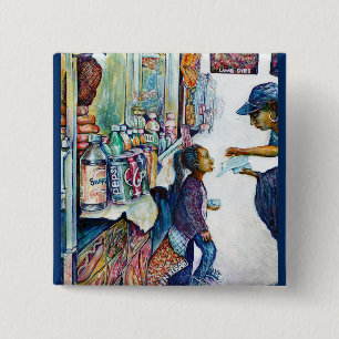 Badge Carré 5 Cm Produit finalement de l'espoir