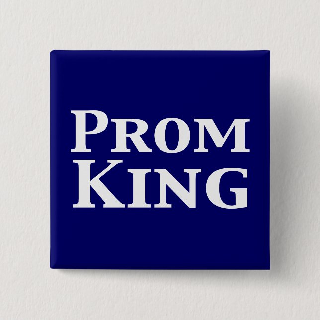 Badge Carré 5 Cm Prom King Cadeaux (Devant)