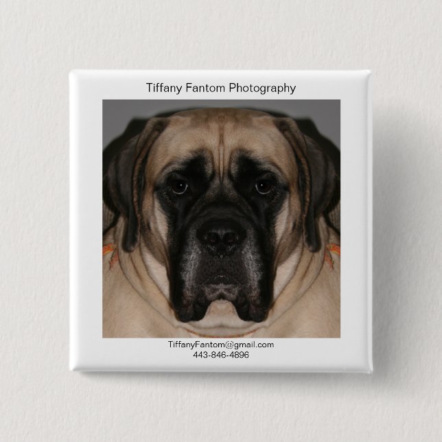 Badge Carré 5 Cm Promo de marguerite (Devant)