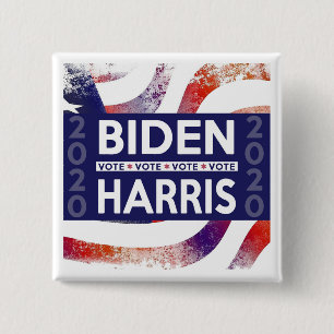 Badge Carré 5 Cm Promouvoir le VOTE Biden Harris 2020