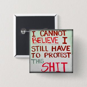 Badge Carré 5 Cm Protéger Roe V Wade, Femmes féministes des droits 