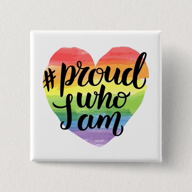Badge Carré 5 Cm Proud (Devant)