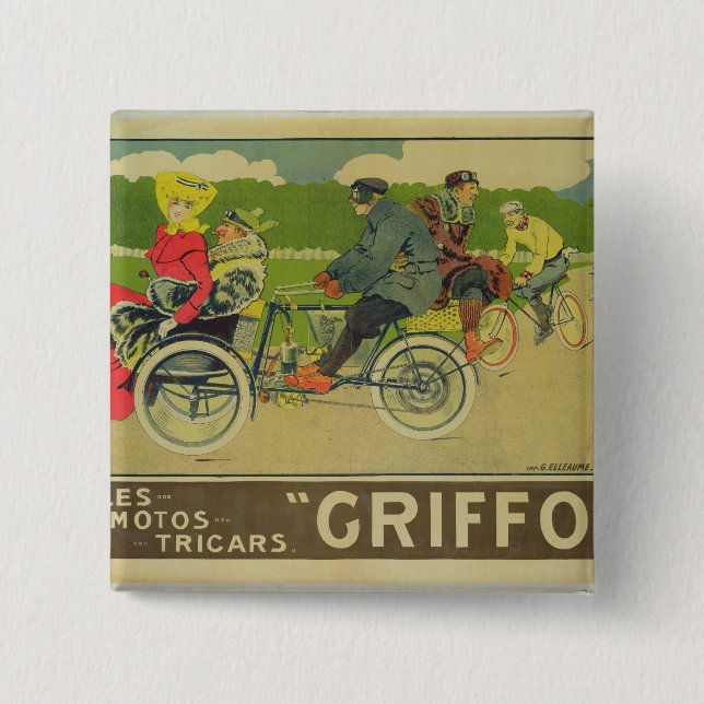 Badge Carré 5 Cm Publicité par affichage (Devant)