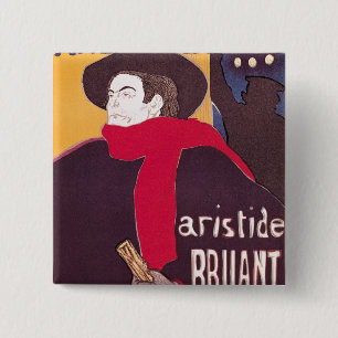 Badge Carré 5 Cm Publicité par affichage de Henri De