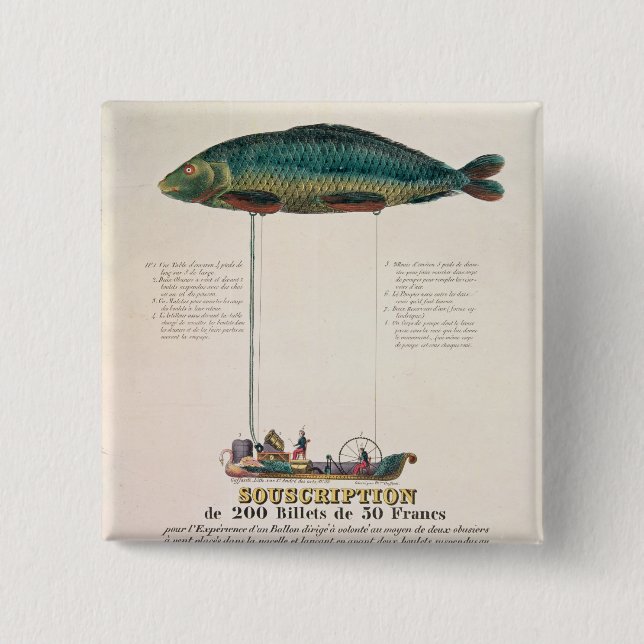 Badge Carré 5 Cm Publicité par affichage l'abonnement (Devant)