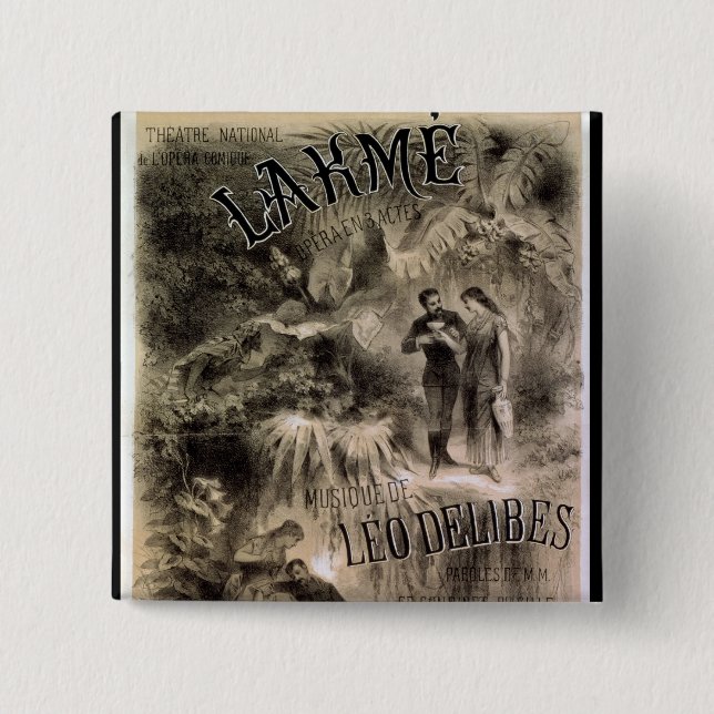 Badge Carré 5 Cm Publicité par affichage 'Lakme (Devant)