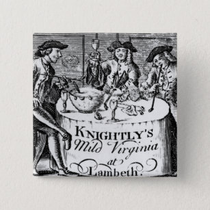 Badge Carré 5 Cm Publicité pour 'la Virginie douce Knightly