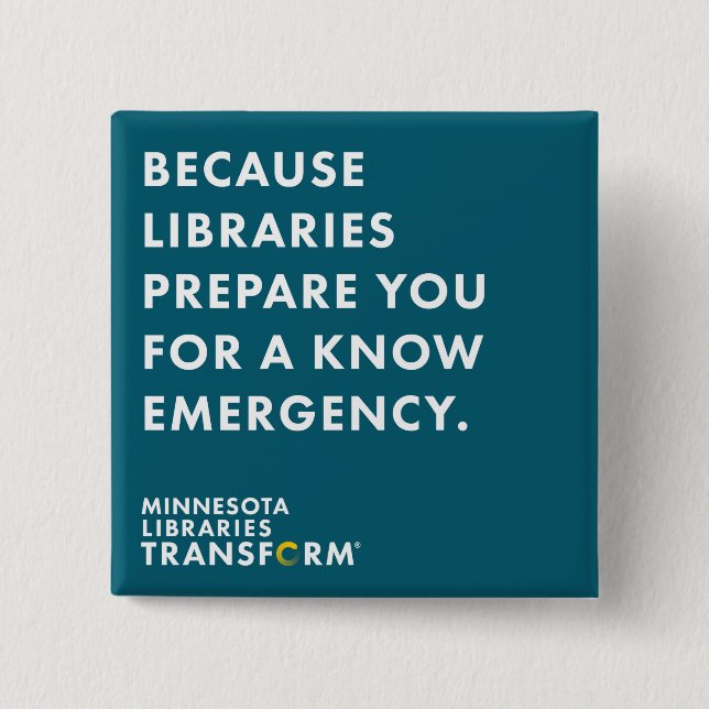 Badge Carré 5 Cm Puisque sachez turquoise boutonnez (Devant)