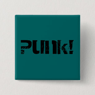 Badge Carré 5 Cm Punk !