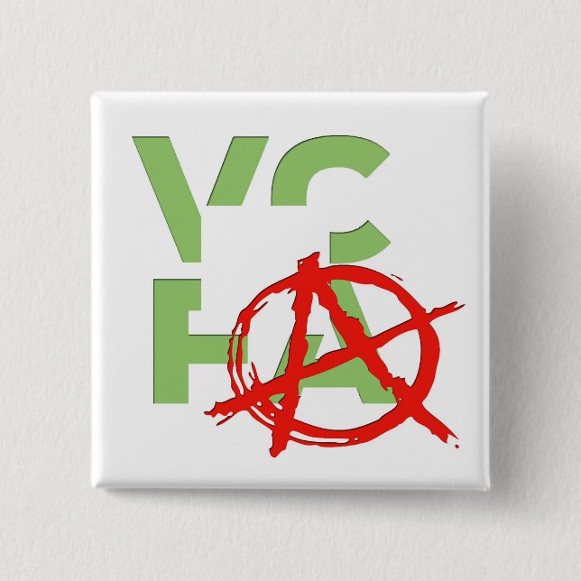 Badge Carré 5 Cm Punk de VCFA ! Bouton (Devant)