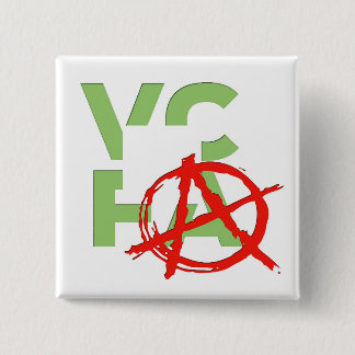 Badge Carré 5 Cm Punk de VCFA ! Bouton