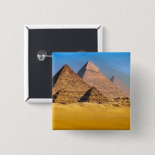 Badge Carré 5 Cm Pyramides