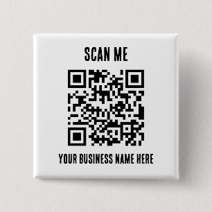 Badge Carré 5 Cm QR Code Entreprise Promotion