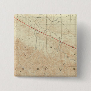 Badge Carré 5 Cm Quadrangle de Rock Creek montrant le Rift San Andr