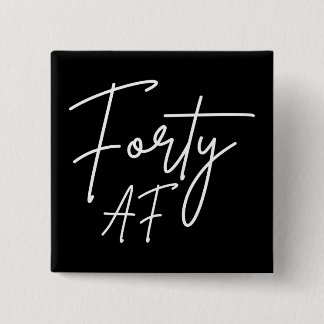 Badge Carré 5 Cm Quarty AF I - Cadeau d'anniversaire