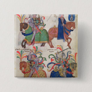 Badge Carré 5 Cm Quatre cavaliers, de