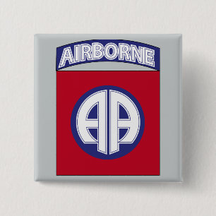 Badge Carré 5 Cm quatre-vingt-deuxième Division Aéroportée -
