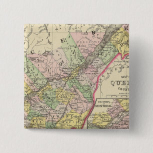 Badge Carré 5 Cm Québec