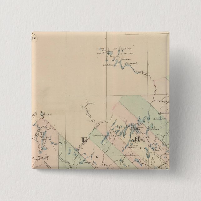 Badge Carré 5 Cm Québec (Devant)