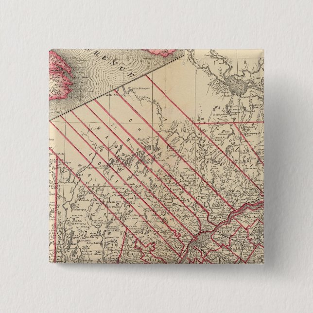 Badge Carré 5 Cm Québec 3 (Devant)