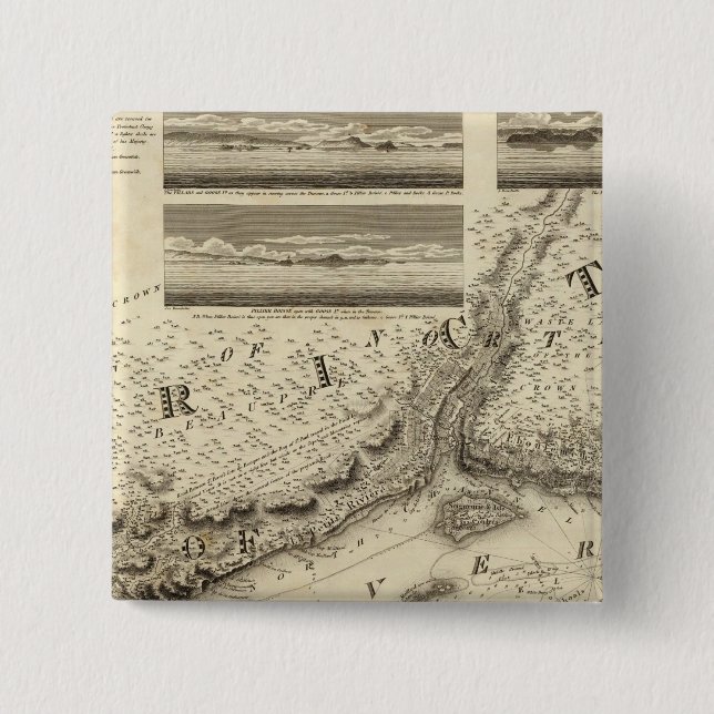 Badge Carré 5 Cm Québec, Canada 2 (Devant)