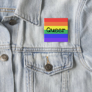 Badge Carré 5 Cm Queer