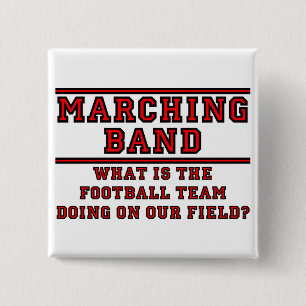 Badge Carré 5 Cm Quelle est l'équipe de football faisant sur notre