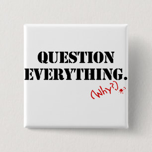 Badge Carré 5 Cm Question tout