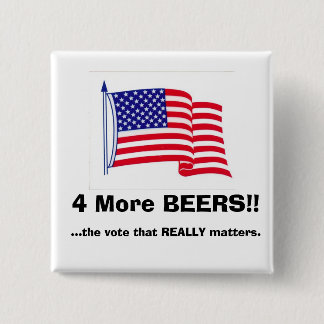 Badge Carré 5 Cm Qui a besoin d'un président ? ! ?