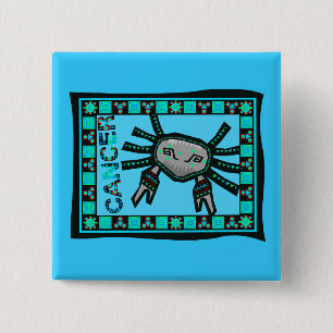 Badge Carré 5 Cm Quilte de cancer