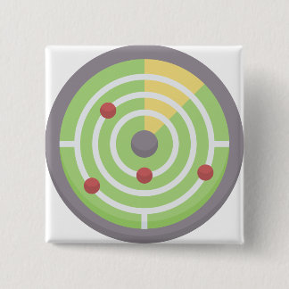 Badge Carré 5 Cm Radar