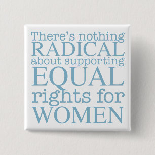 Badge Carré 5 Cm Radical Women Quote Feminist