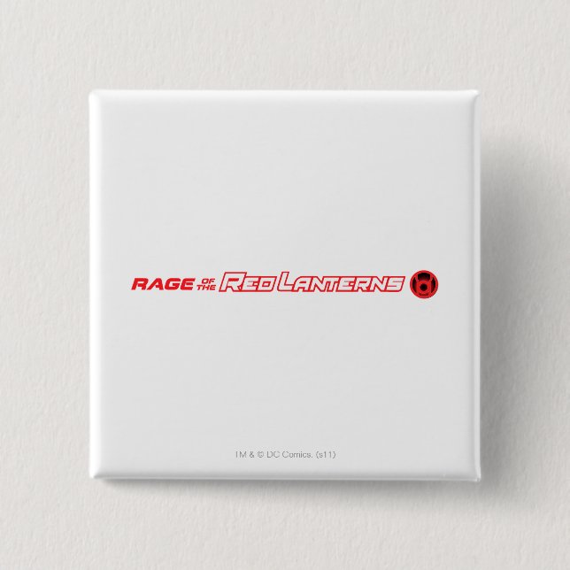 Badge Carré 5 Cm Rage des lanternes rouges (Devant)