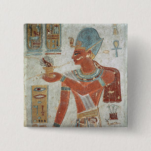 Badge Carré 5 Cm Ramesses II : Habillé pour la guerre