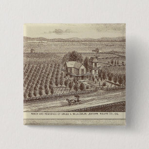 Badge Carré 5 Cm ranch de Lemoore, Armona