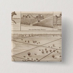 Badge Carré 5 Cm Ranch d'Oakdale