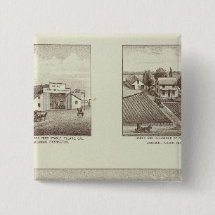 Badge Carré 5 Cm ranch Hunsaker, Woodville