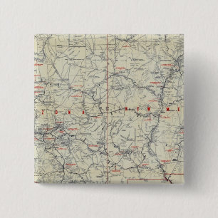 Badge Carré 5 Cm Rand McNally Voies automobiles officielles 1925