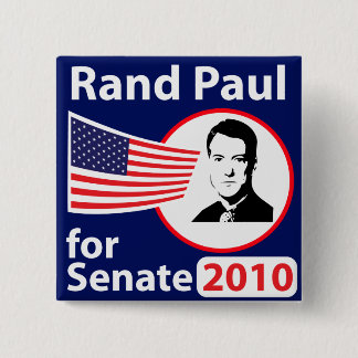 Badge Carré 5 Cm Rand Paul pour le Sénat 2010 Button