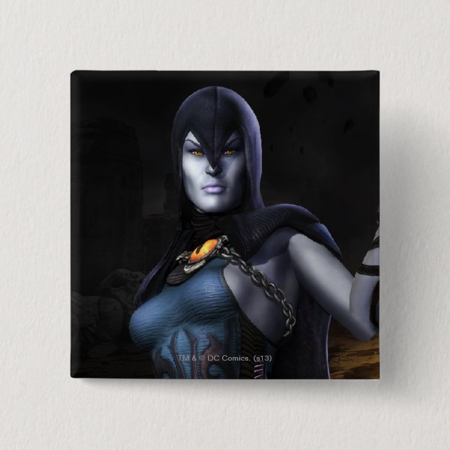 Badge Carré 5 Cm Raven (Devant)