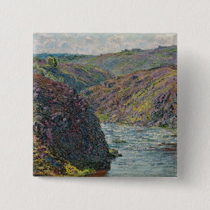 Badge Carré 5 Cm Ravins de Claude Monet de la Creuse