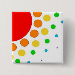Badge Carré 5 Cm Rayon de soleil